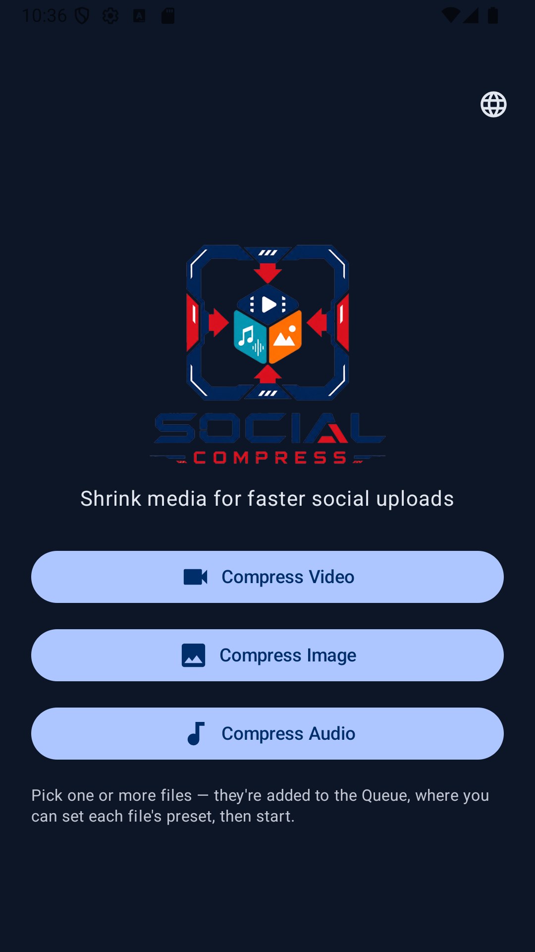Home — compress video, image or audio